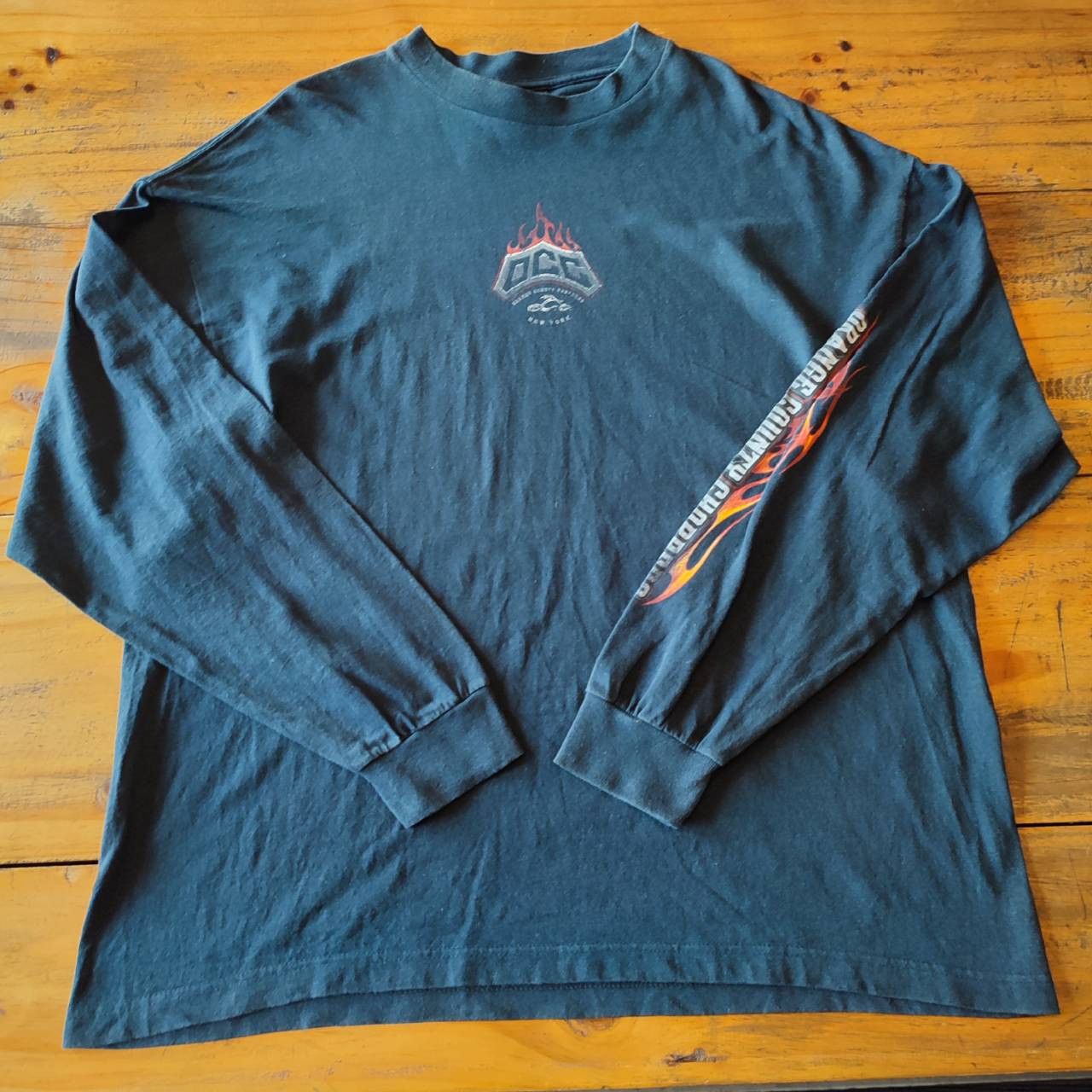 Harley Davidson × Vintage × West Coast Choppers Orange County Choppers Long Sleeve Shirts Size US XL / EU 56 / 4 - 3 Thumbnail