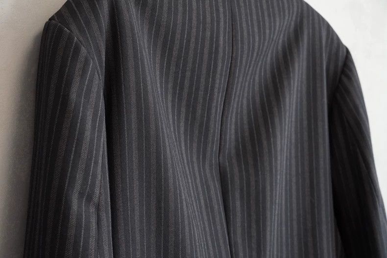 Yohji Yamamoto Yohji Yamamoto95AW Luming House Striped Double Breasted Jac Size US M / EU 48-50 / 2 - 4 Thumbnail