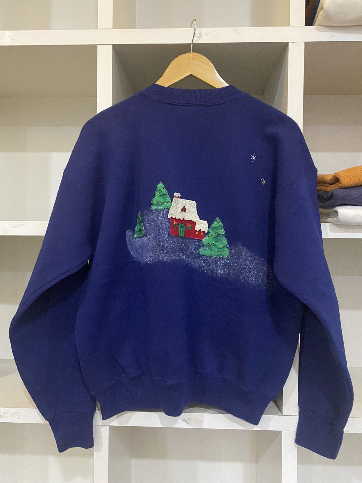 Lee × Vintage Vintage 80’s Santa Clous Sweatshirt Size US M / EU 48-50 / 2 - 8 Thumbnail