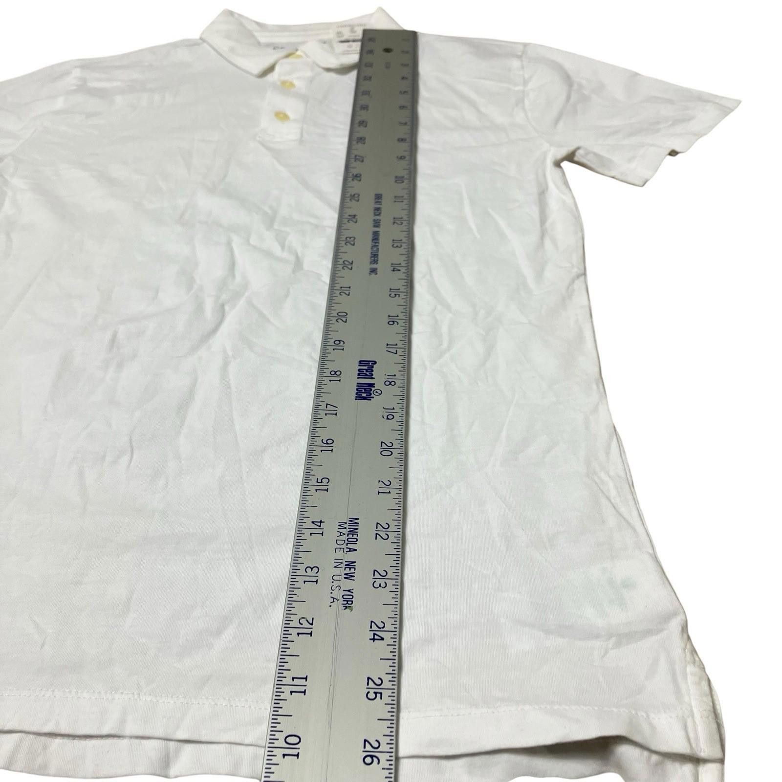 Designer Crewcuts Boys 16 White Polo Cotton Preppy Casual A1853 Size US XXS / EU 40 - 2 Thumbnail