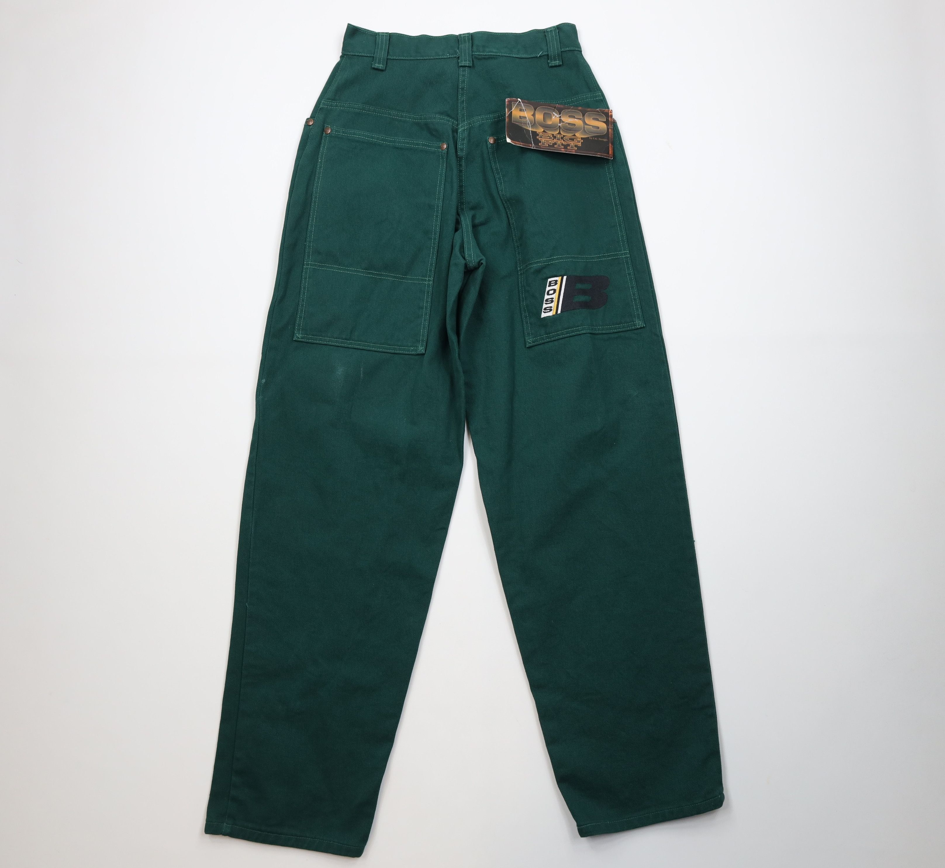 Vintage Deadstock Vintage 90s Boss Skateboard Denim Jeans Green USA Size US 29 - 9 Thumbnail