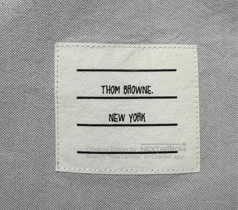 Thom Browne Thom Browne Classic Four Stripe Shirt in Grey Oxford Cloth Size XS / US 0-2 / IT 36-38 - 5 Thumbnail