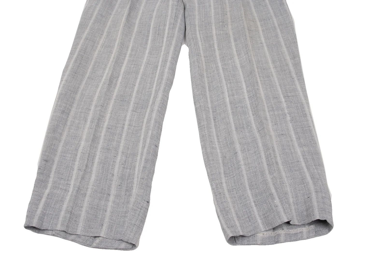 Yohji Yamamoto Yohji Yamamoto Linen-Blend Striped Tapered Pants Size US 38 / EU 54 - 11 Thumbnail