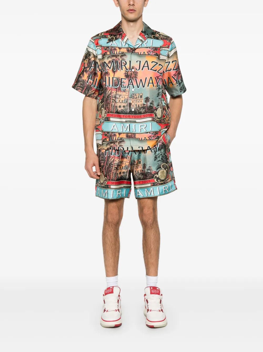 Amiri o1h1sh10525 Jazz Hideaway Camp Shirt in Multicolor Size US L / EU 52-54 / 3 - 2 Thumbnail