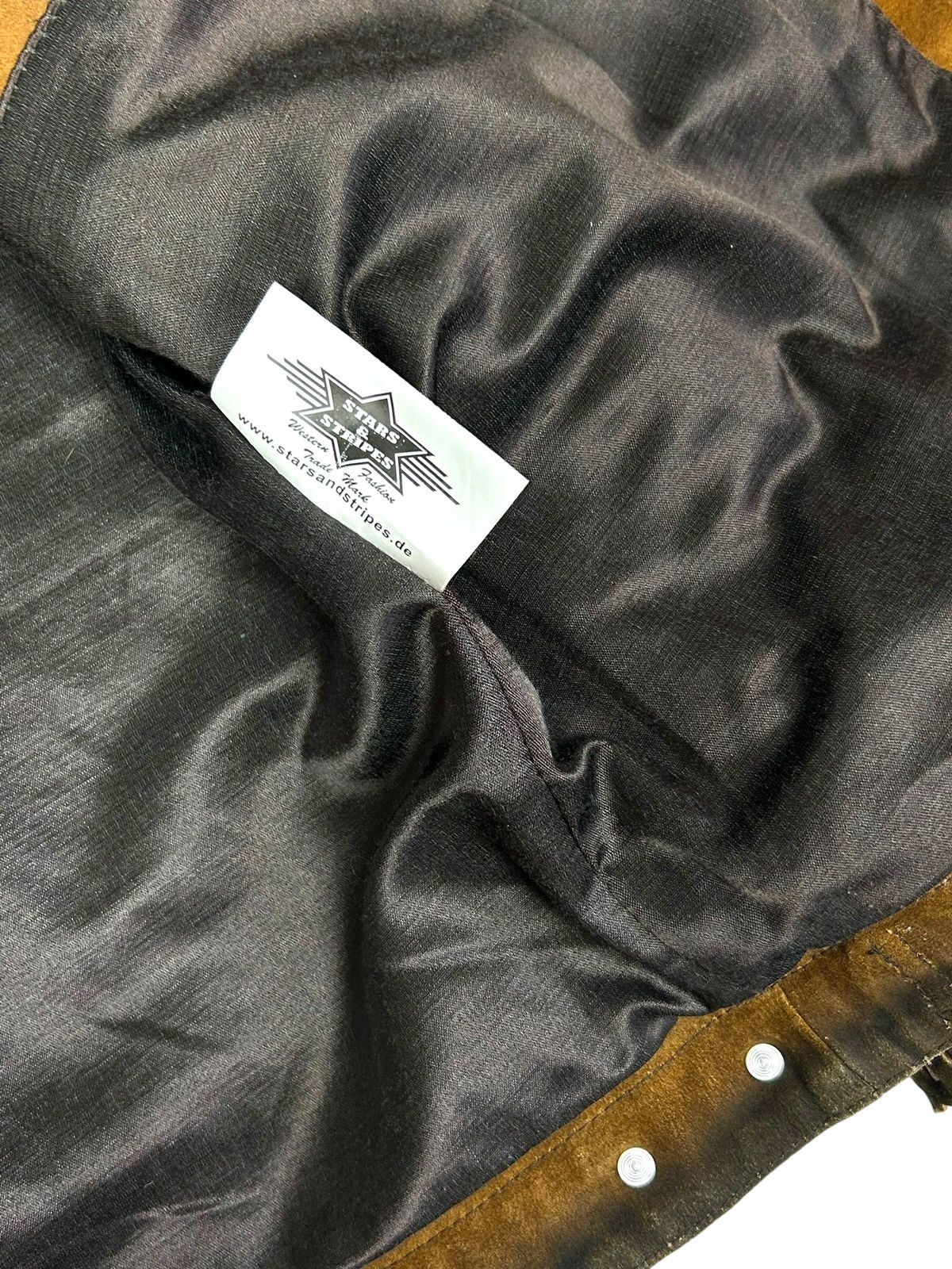 Stars & Stripes Vintage Brown Western Leather Suede Jacket Star And Stripes Size US L / EU 52-54 / 3 - 6 Thumbnail