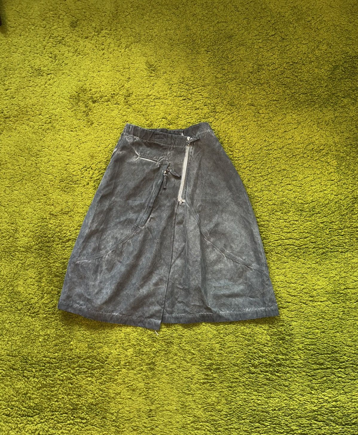 Designer × Rundholz Rundholz avant garde washed graphite grey assymetric skirt Size 27" / US 4 / IT 40 - 1 Thumbnail