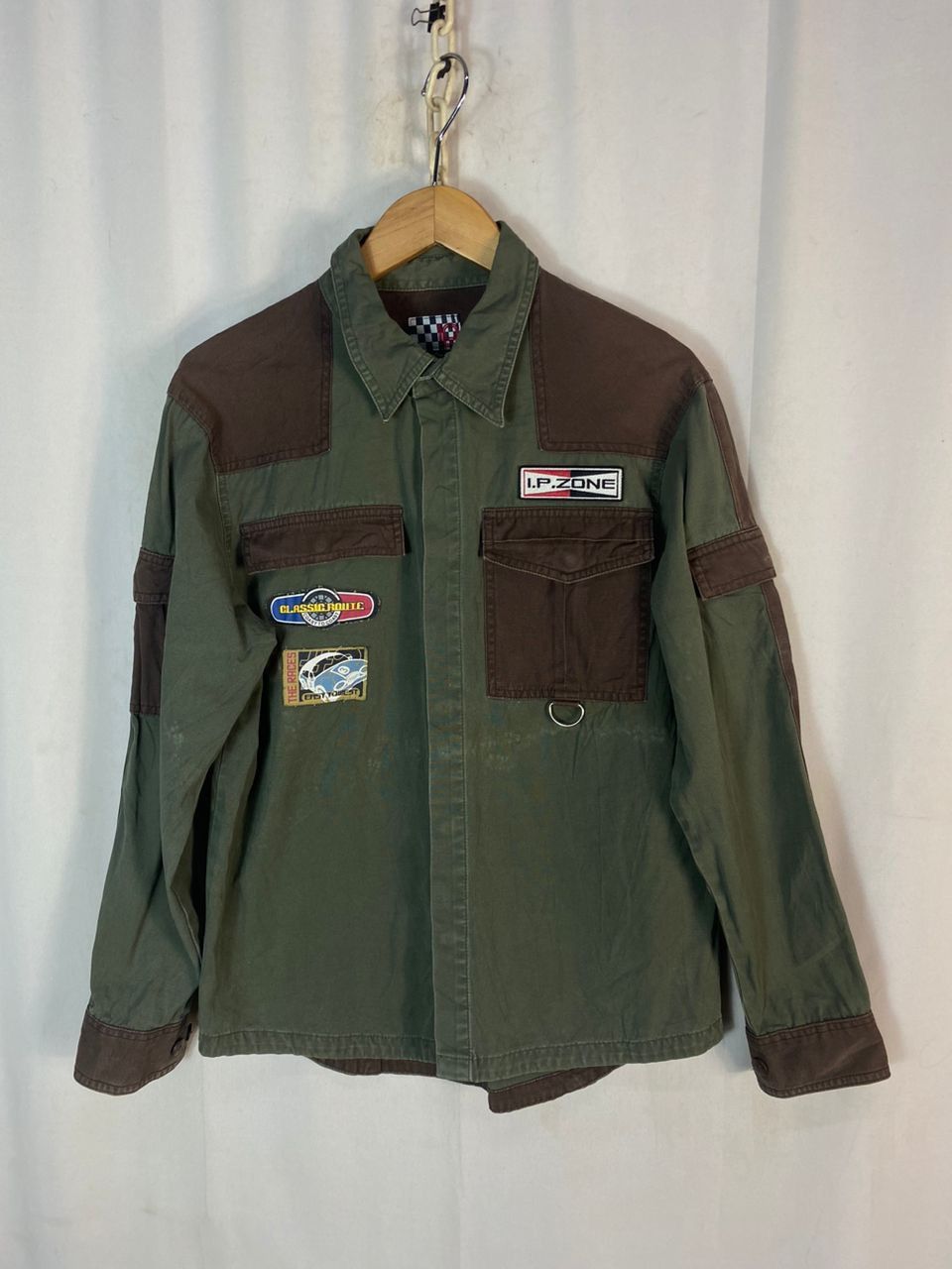 Japanese Brand Ip zone button up shirt with patches Size US M / EU 48-50 / 2 - 1 Thumbnail