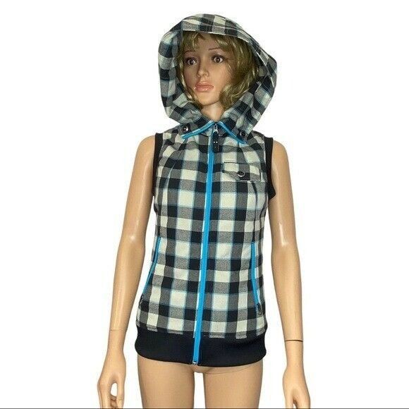 Burton Burton Ho Chi Minh Plaid Vest Dry Ride Hooded Small EUC Size S / US 4 / IT 40 - 4 Thumbnail