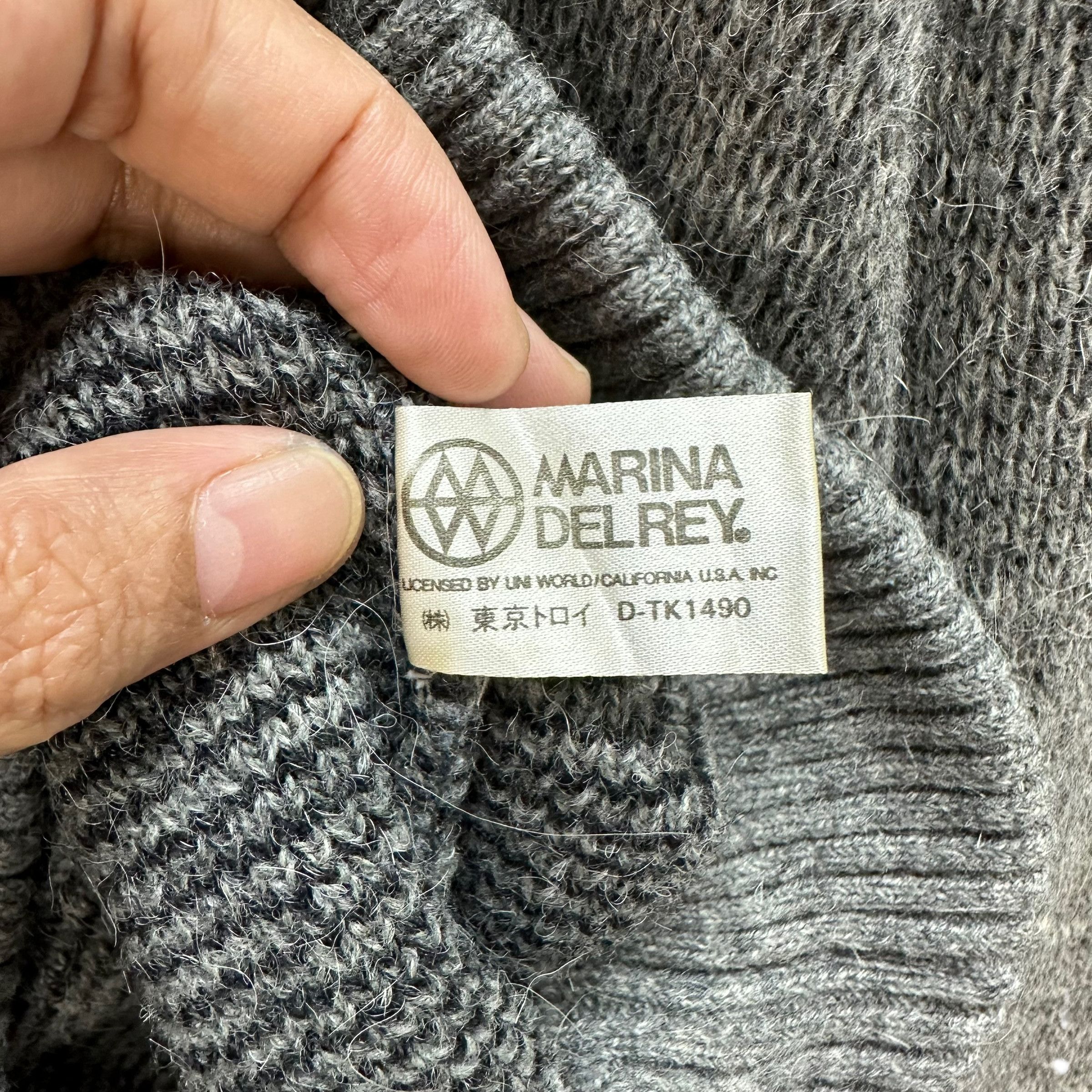 Vintage MARINA DELREY Big Logo Knitted Crewneck Sweatshirt #A4-0100 Size M / US 6-8 / IT 42-44 - 9 Thumbnail