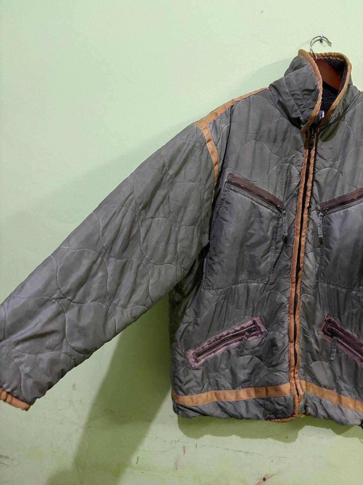 Avirex VTG Avirex Quilted Jacket Sherpa inner Design Size US M / EU 48-50 / 2 - 2 Thumbnail