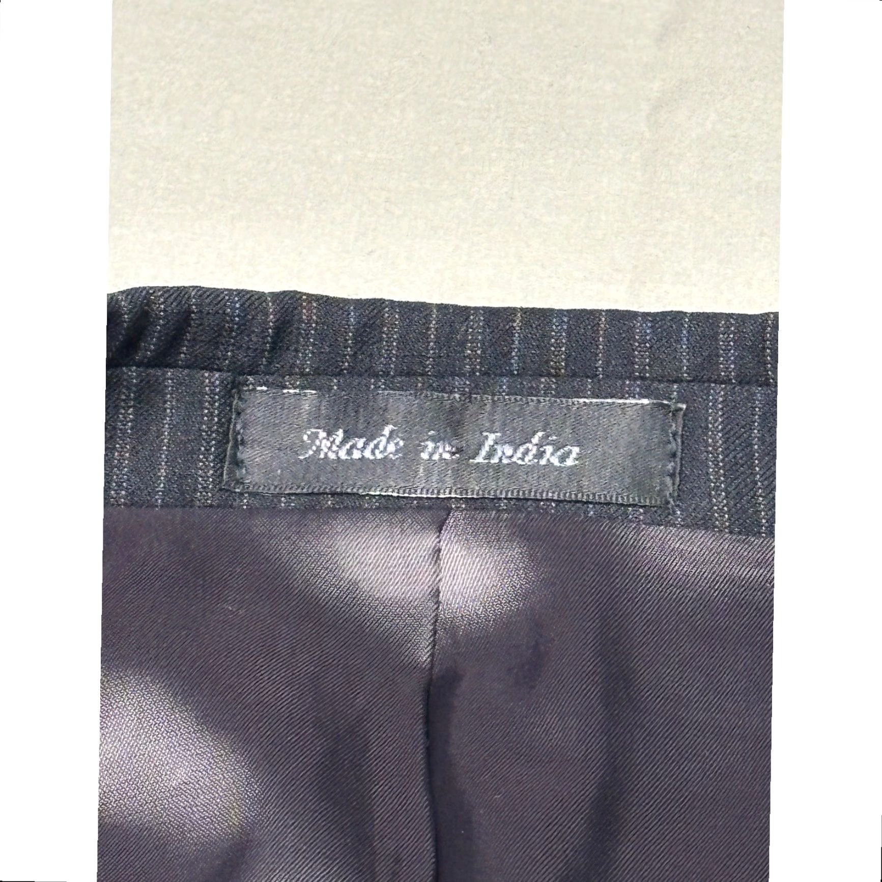 Ralph Lauren Lauren Ralph Lauren 3 Piece Suit Wool Charcoal Black Blazer Vest Trousers 42L Blue Pinstripe Men Adults Formal Business Wedding Size 42R - 6 Thumbnail