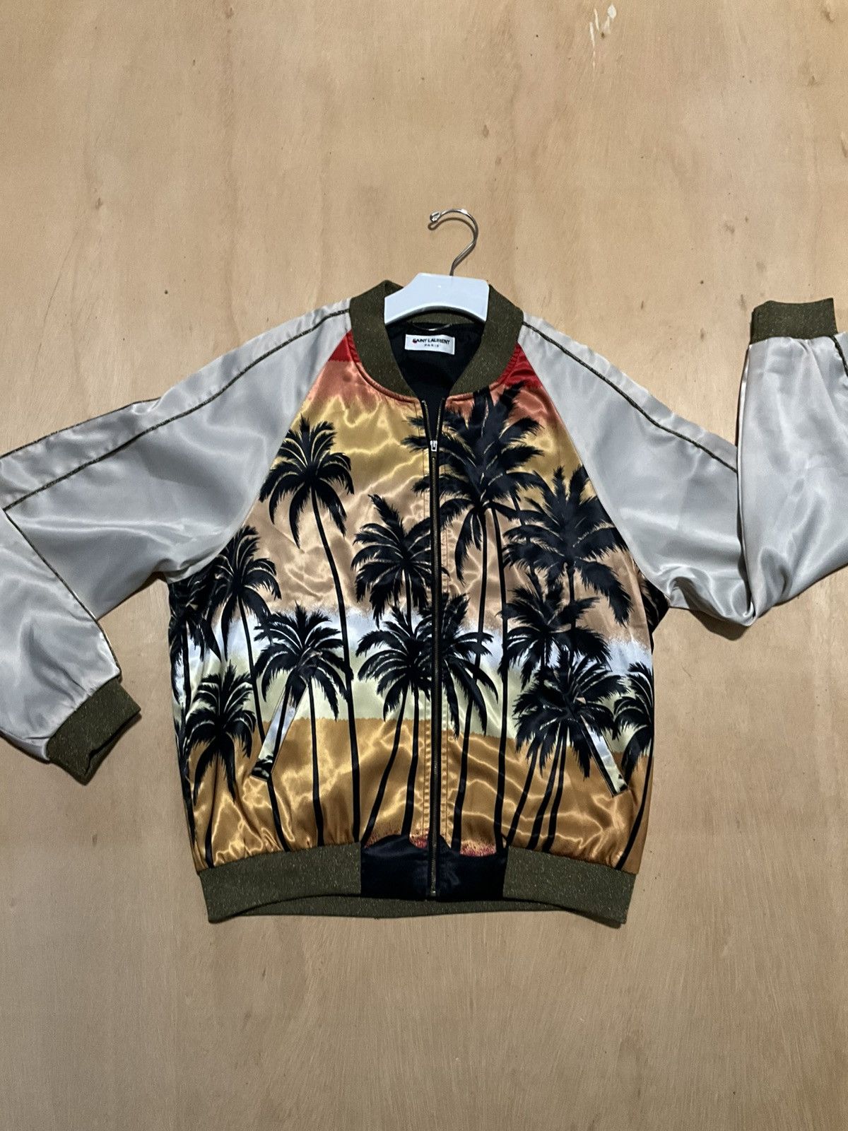 Hedi Slimane × Saint Laurent Paris SS16 Palm Tree Sukajan souvenir