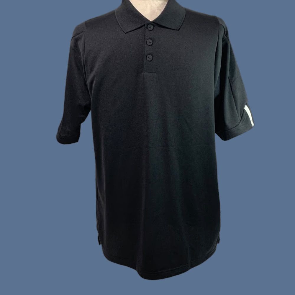 Adidas Adidas Mens Golf Shirt Polo M Black Stripe Cuff P77781 Size US M / EU 48-50 / 2 - 1 Thumbnail