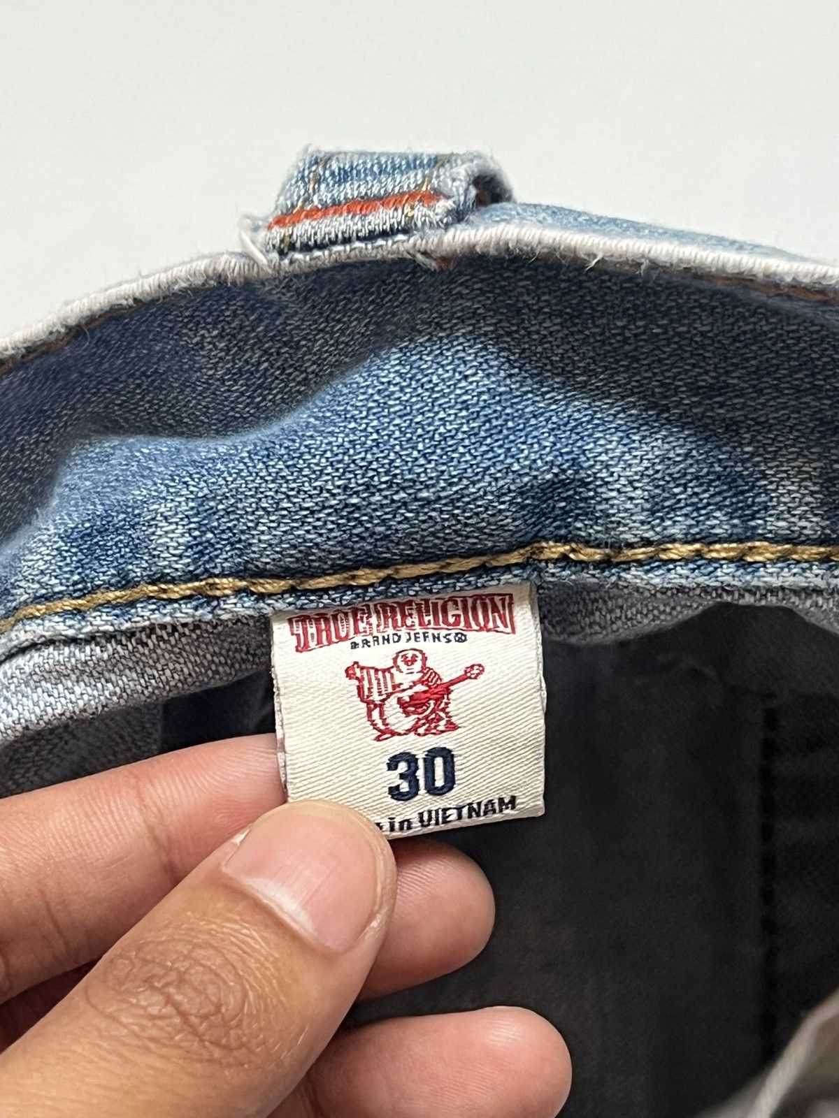 True Religion VTG True Religion Blue Slim Multi SN Size US 30 / EU 46 - 3 Thumbnail