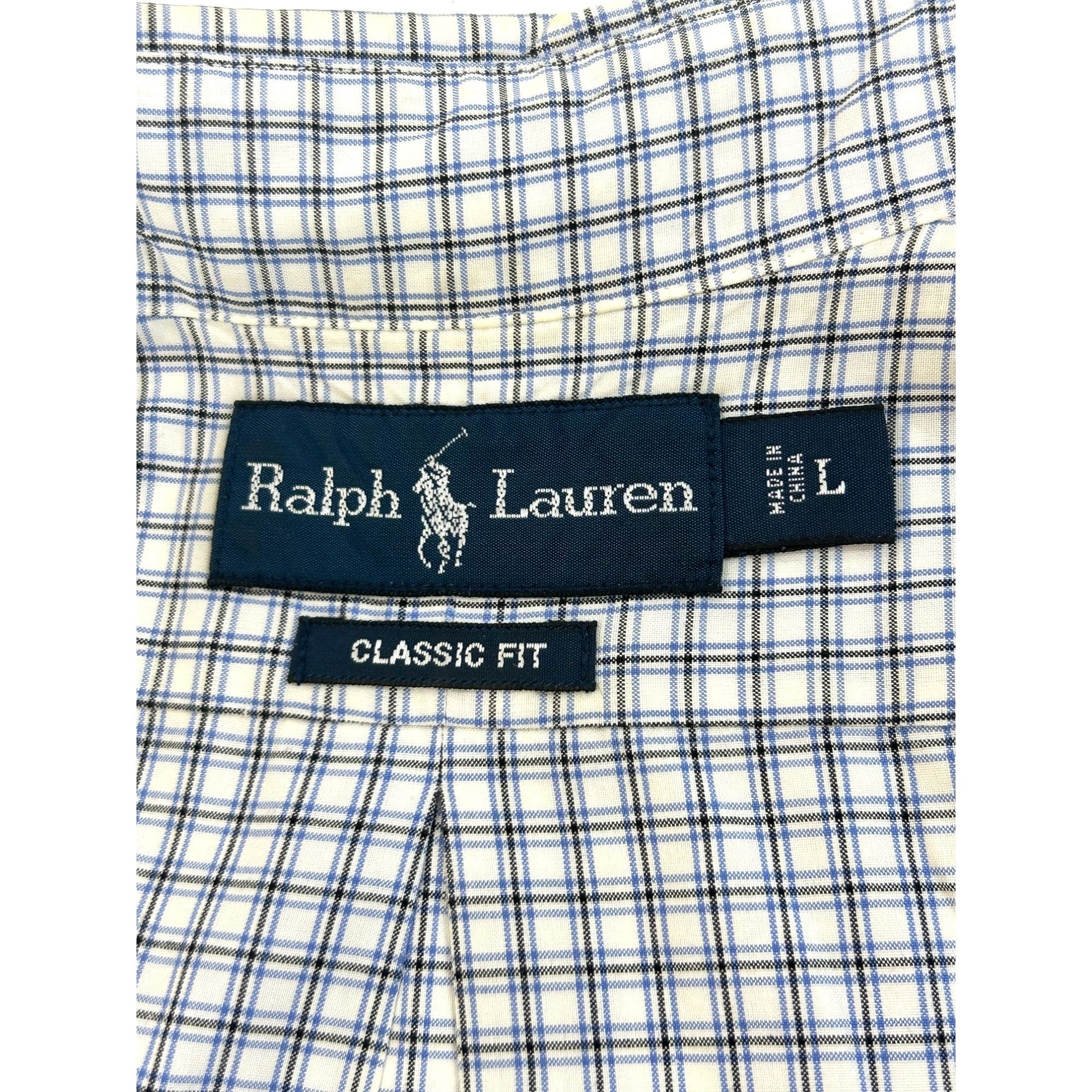 Ralph Lauren Ralph Lauren Men’s Button Down Shirt L Short Sleeve Plaid Wh Size US L / EU 52-54 / 3 - 4 Thumbnail