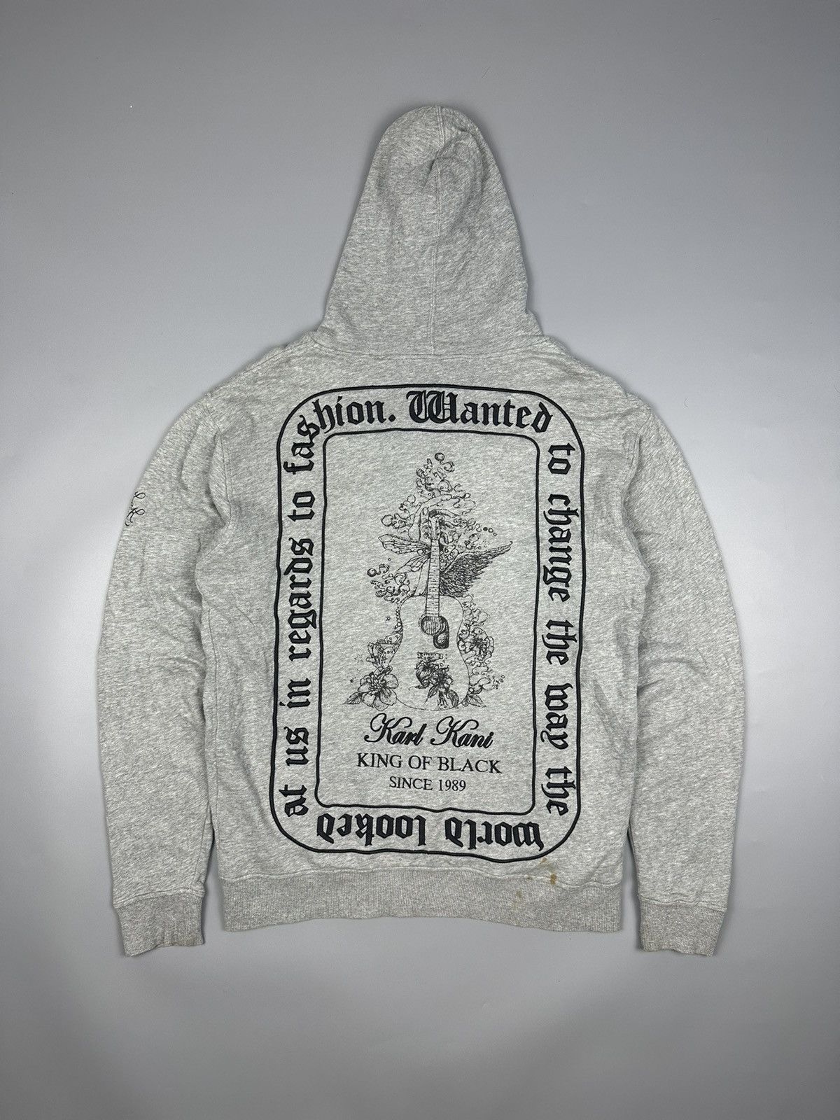 Karl Kani King Of Black Diamond Full Zipper Hoodie