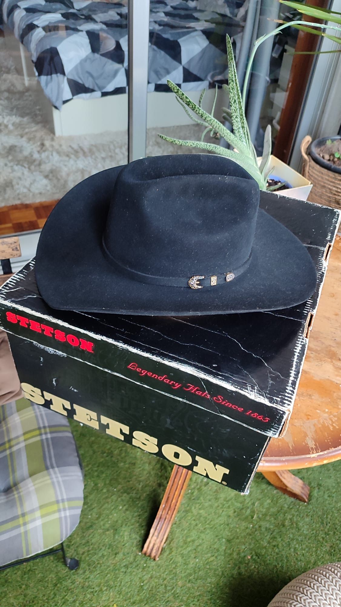 Stetson Stetson Western Cowboy Hat – Size 7 1/2 Size ONE SIZE - 1 Thumbnail