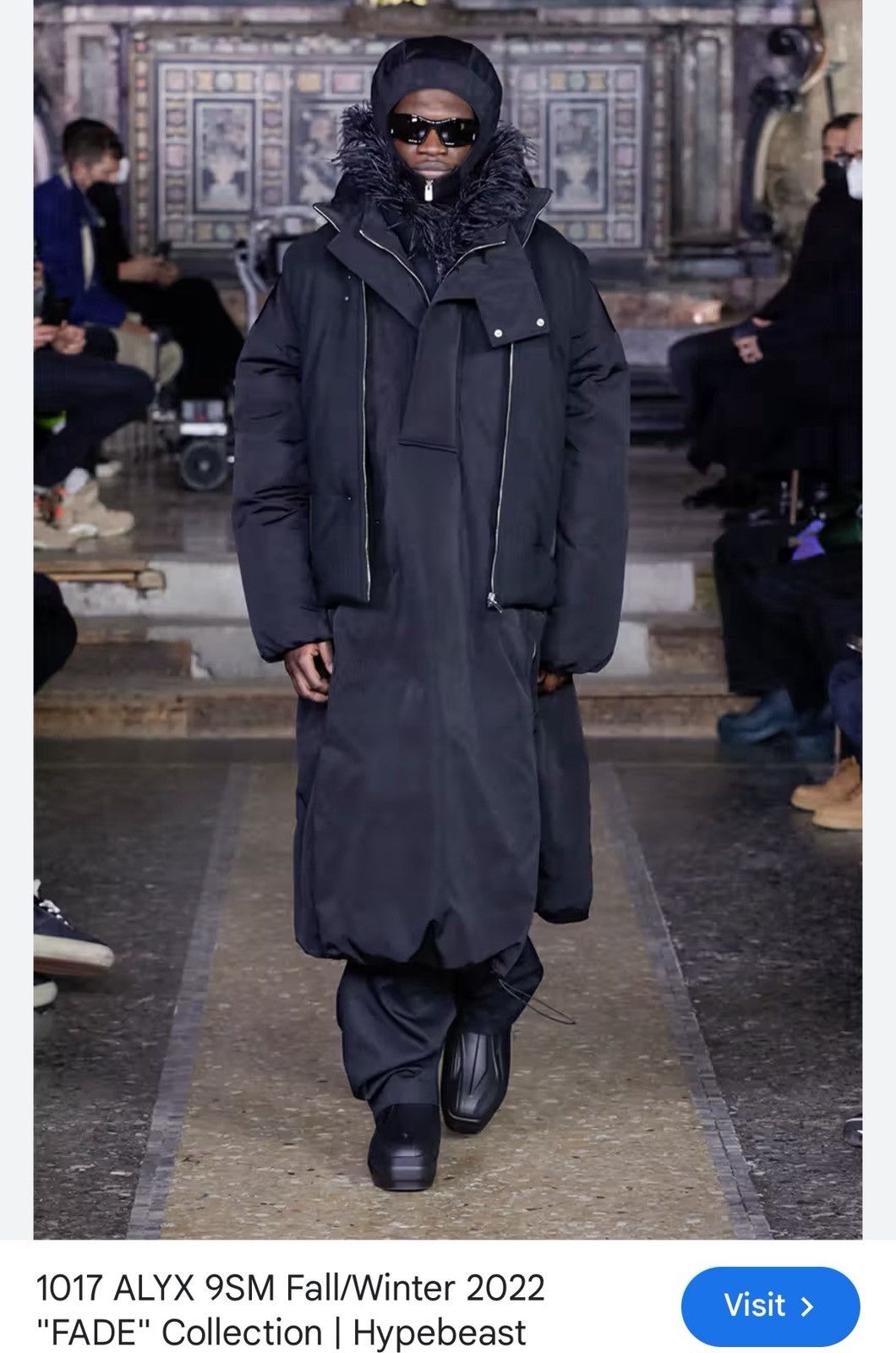1017 ALYX 9SM 1017 Alyx full length Runway Puffer Size US XL / EU 56 / 4 - 6 Thumbnail