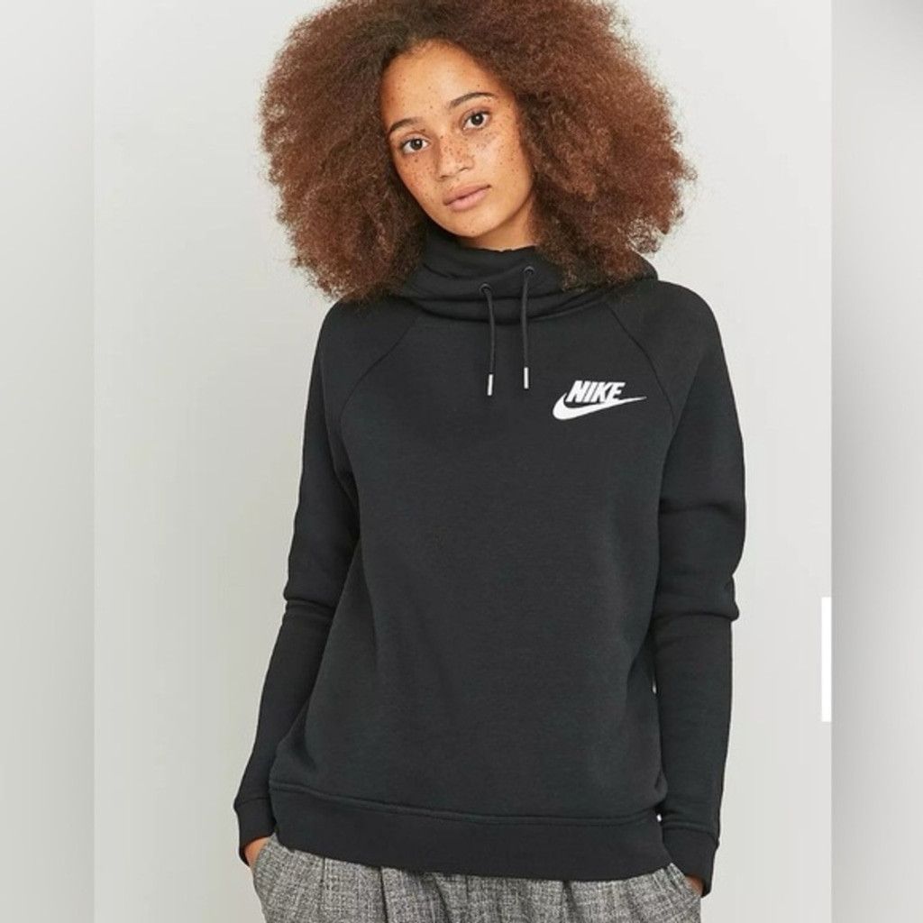 Nike Nike Sportswear Black Rally Funnel Neck Hoodie Size XS Size XS / US 0-2 / IT 36-38 - 1 Thumbnail