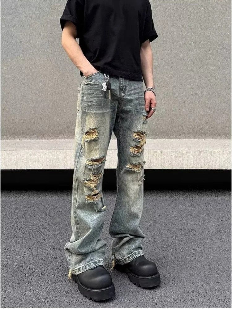 Vintage Y2K 2000S Streetwear Washed Blue Baggy Size US 30 / EU 46 - 3 Thumbnail