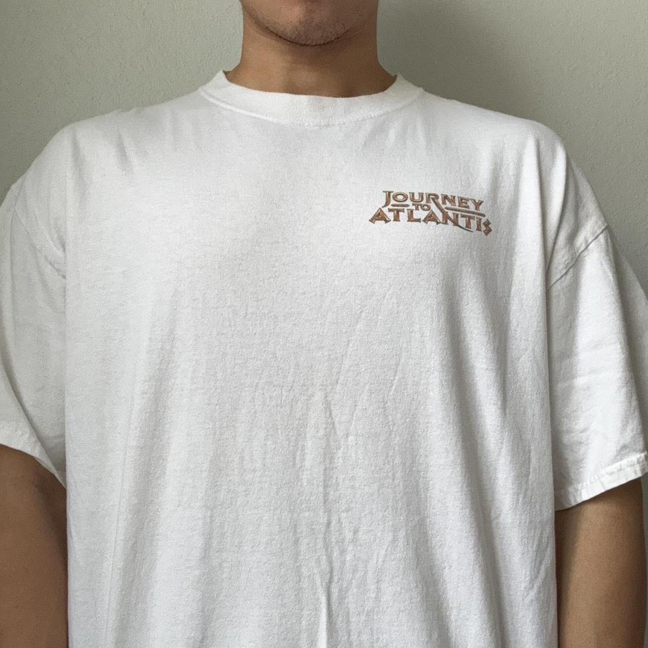 Vintage Vintage Journey to Atlantis 2000s Graphics White Tee Shirt Size US XL / EU 56 / 4 - 2 Thumbnail