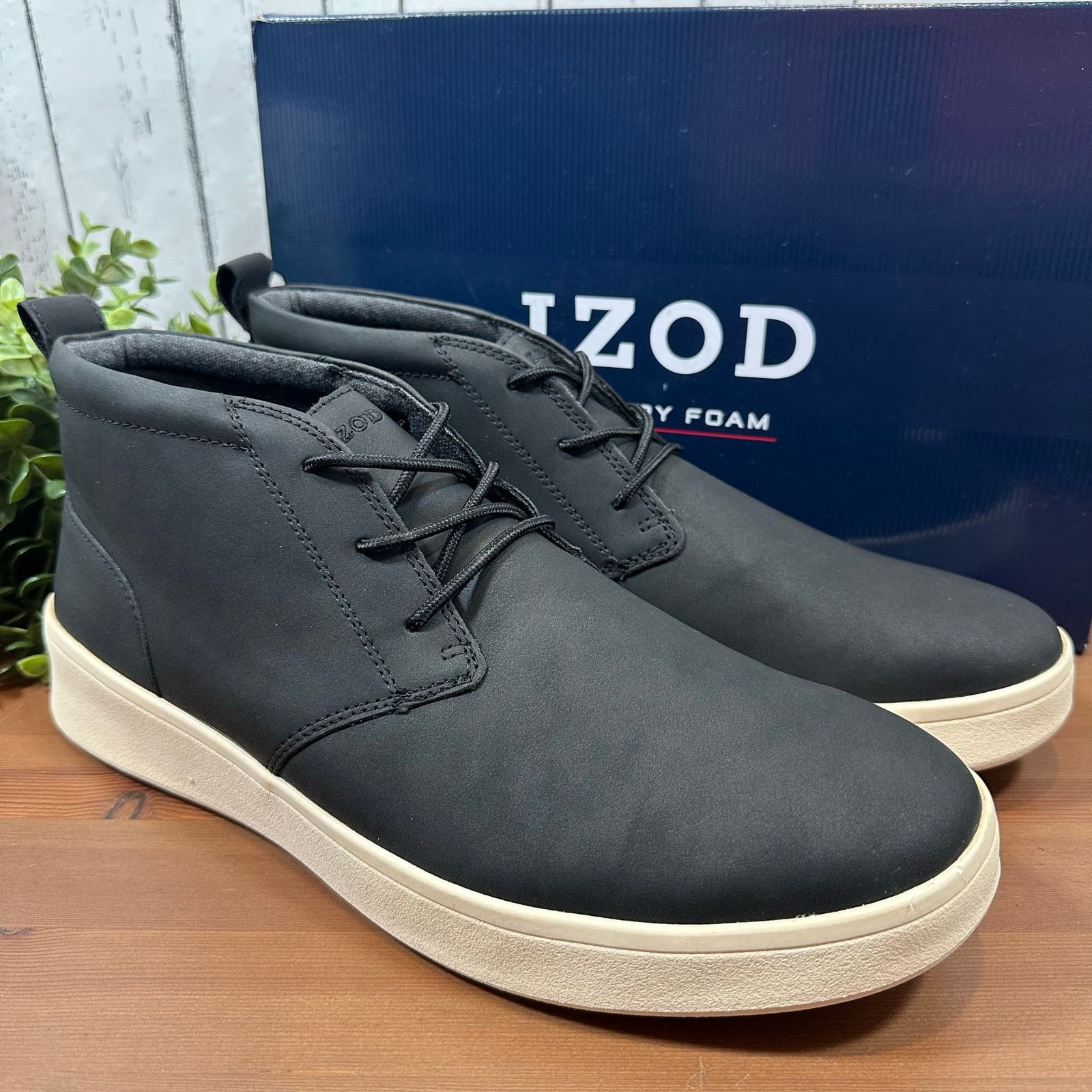Izod IZOD Men's Palmer Chukka Boots Black Size 8 Size US 8 / EU 41 - 2 Thumbnail