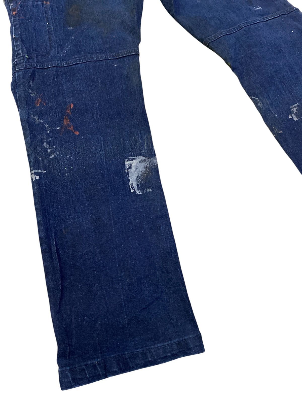 If Six Was Nine × Japanese Brand FieldCore Paint Splatter Cargo Jeans Size US 34 / EU 50 - 13 Thumbnail