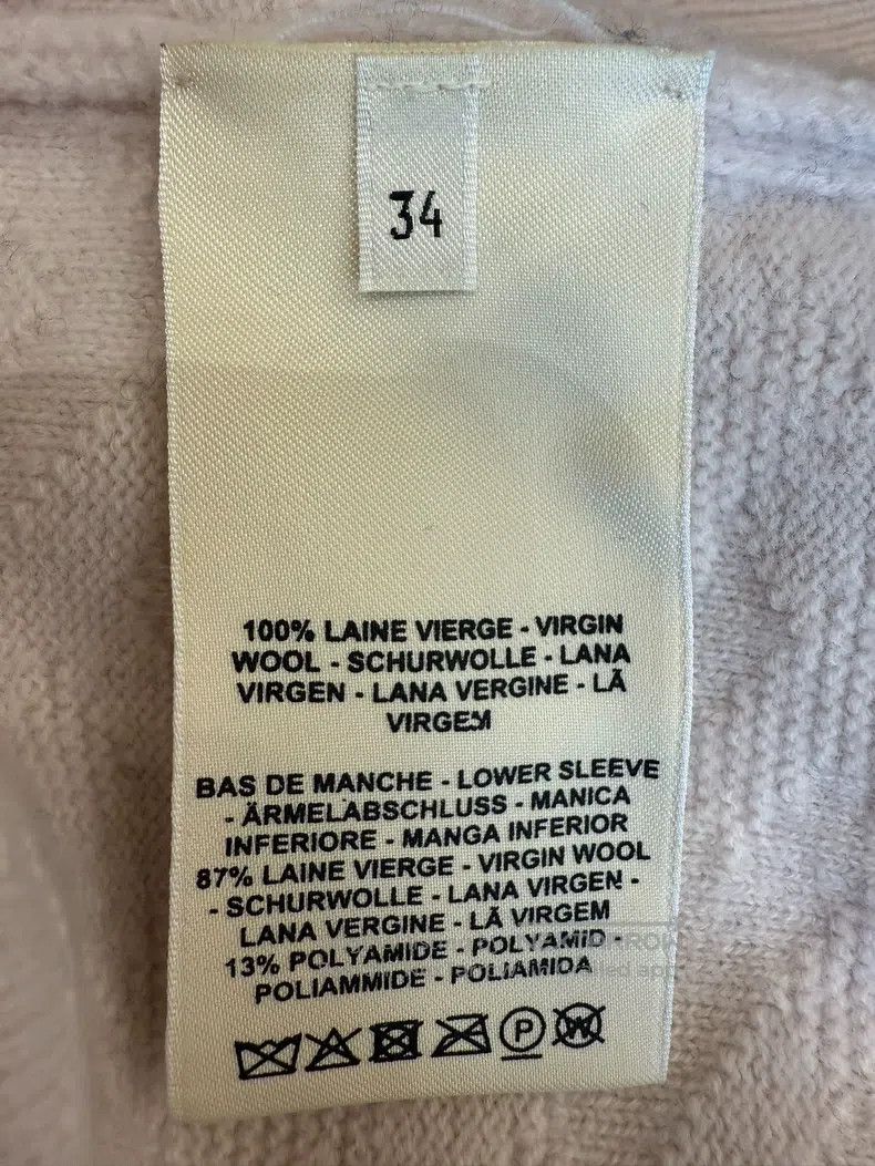 Hermes Hermes Nude pink knit V-neck vest Size XXS / US 00 / IT 34 - 4 Thumbnail