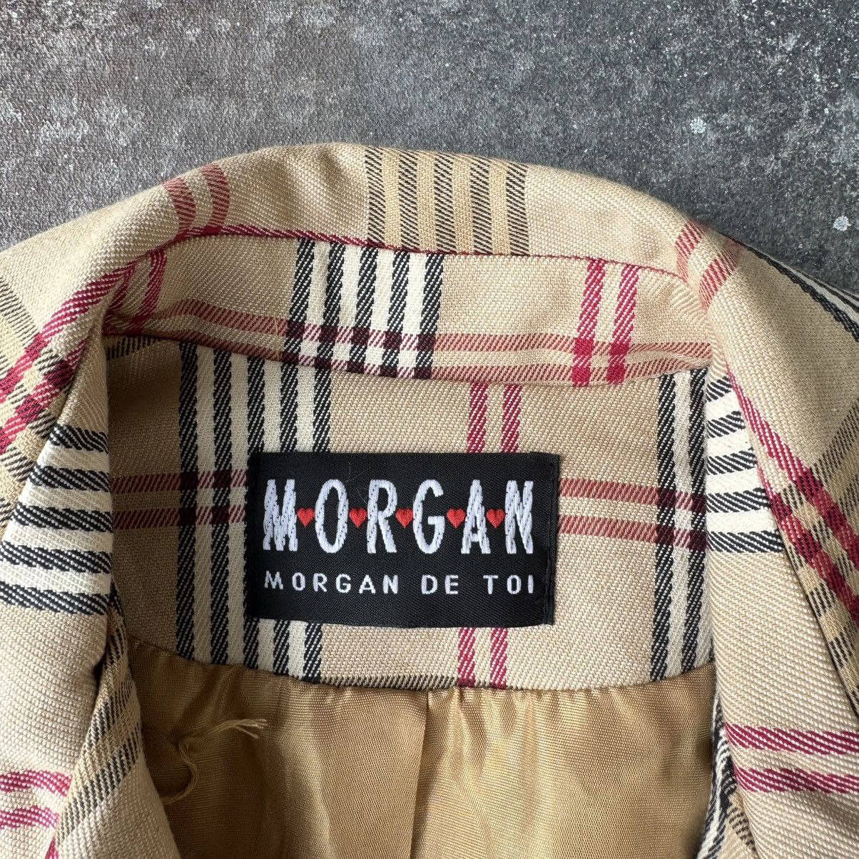 Hysteric Glamour × Vintage Morgan de Toi Vintage Retro Check Trench Coat Size M / US 6-8 / IT 42-44 - 11 Thumbnail