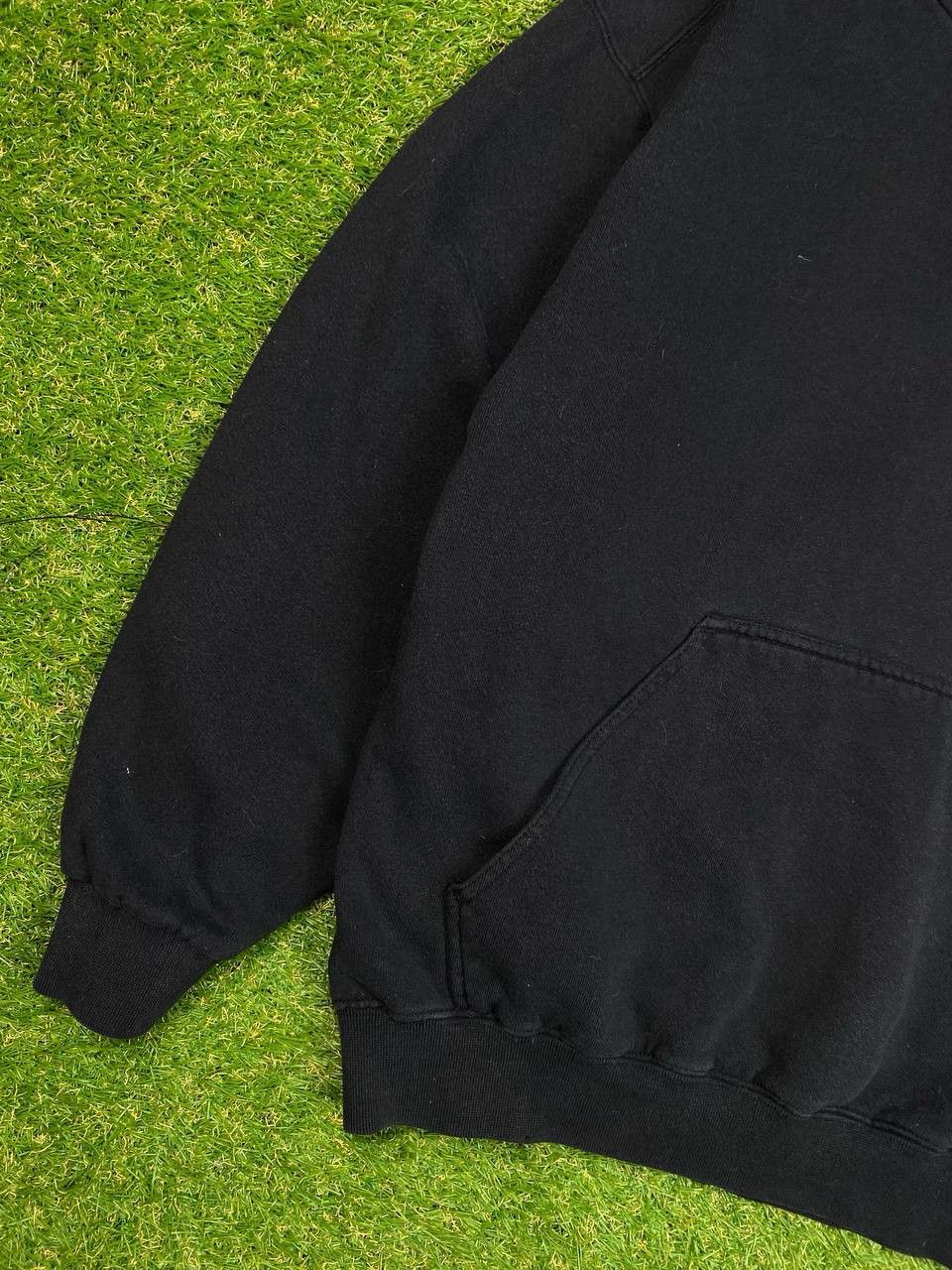 Nike × Vintage Vintage Nike 90s Washed Black y2k Hoodie Size US M / EU 48-50 / 2 - 4 Thumbnail