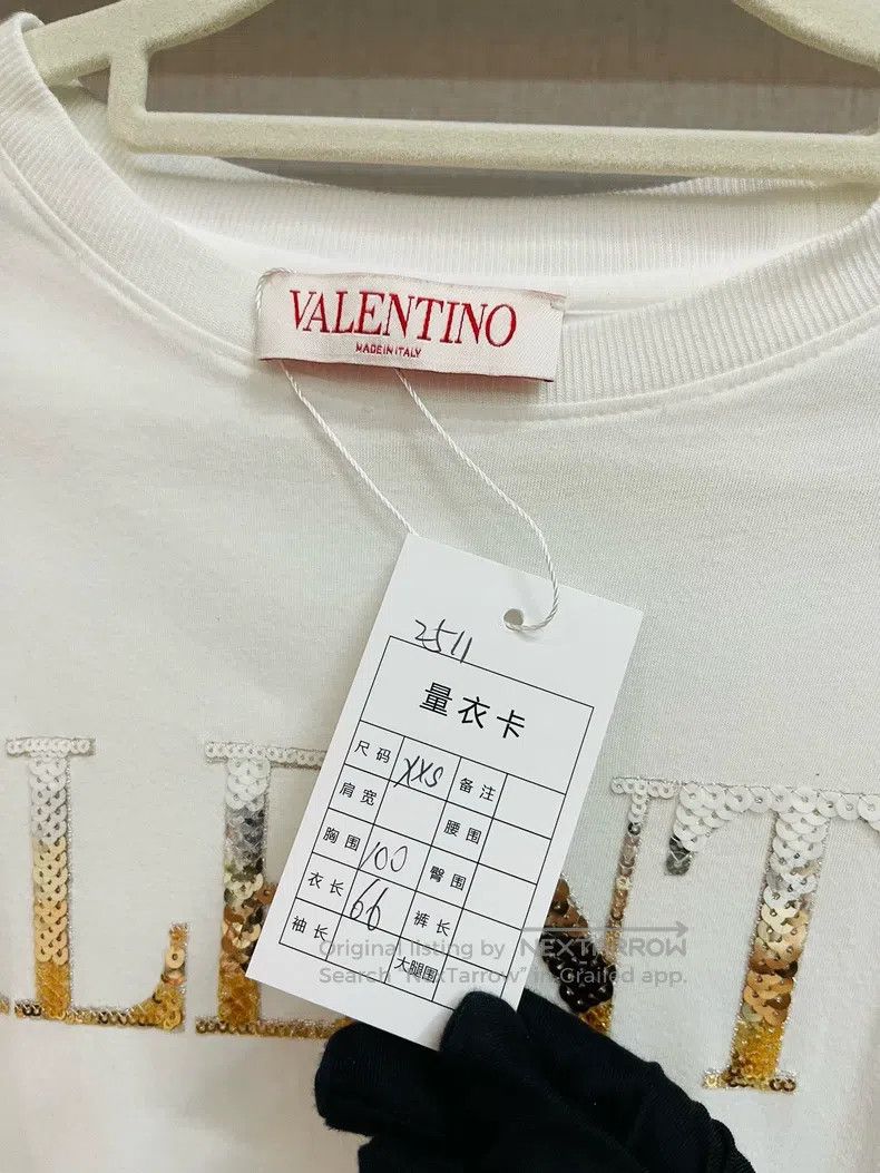 Valentino Valentino Logo sequin gradient short sleeves Size XXS / US 00 / IT 34 - 2 Thumbnail