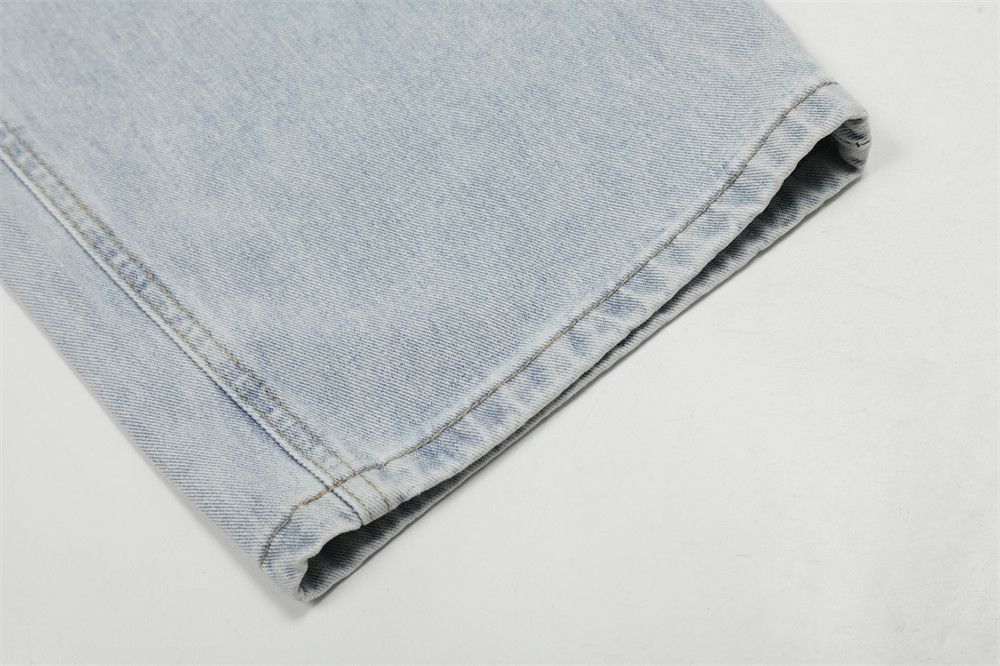 Japanese Brand × Jean Rose print high street trend loose casual straight jeans Size US 32 / EU 48 - 5 Thumbnail