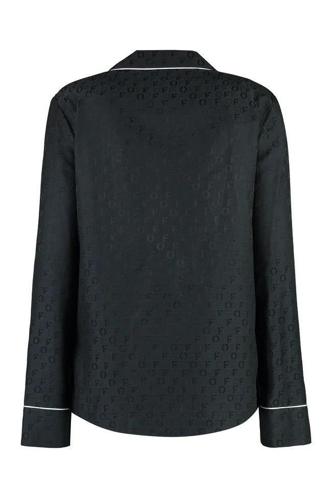 Off-White o1y1225 Patterned Shirt in Black/White Size XS / US 0-2 / IT 36-38 - 2 Thumbnail