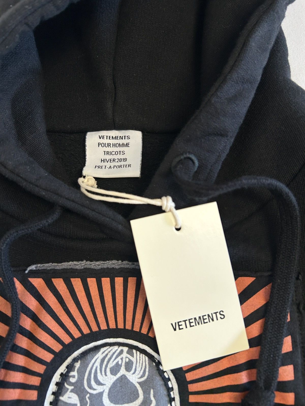 Vetements FW2019 Runway Russian Patchwork Hoodie Size US XS / EU 42 / 0 - 4 Thumbnail