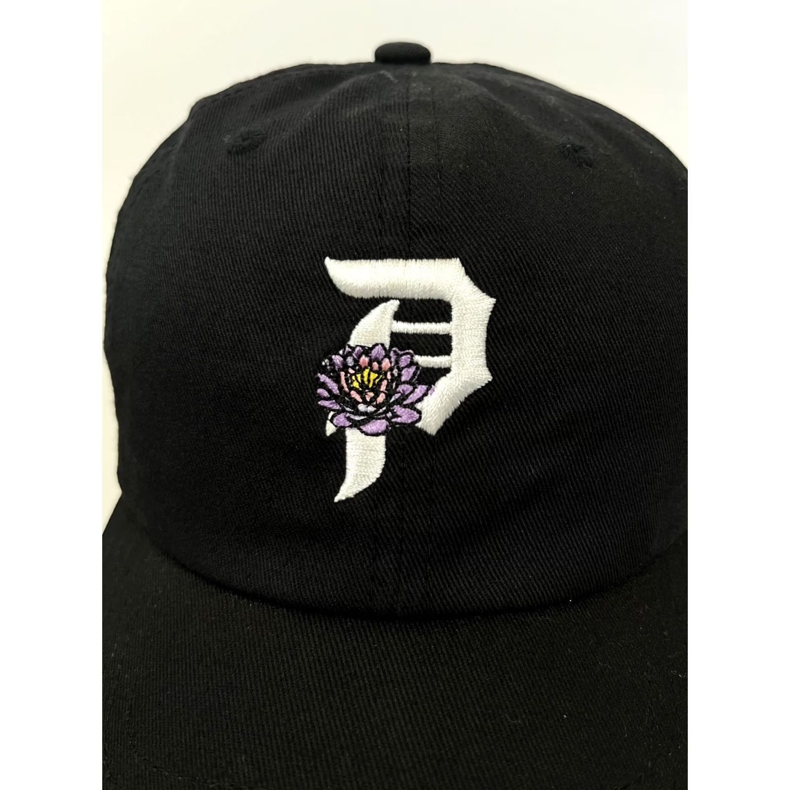 Primitive Primitive Hat Cap Strap Back Mens One Size Black Flower Logo Skateboarding Size ONE SIZE - 3 Thumbnail
