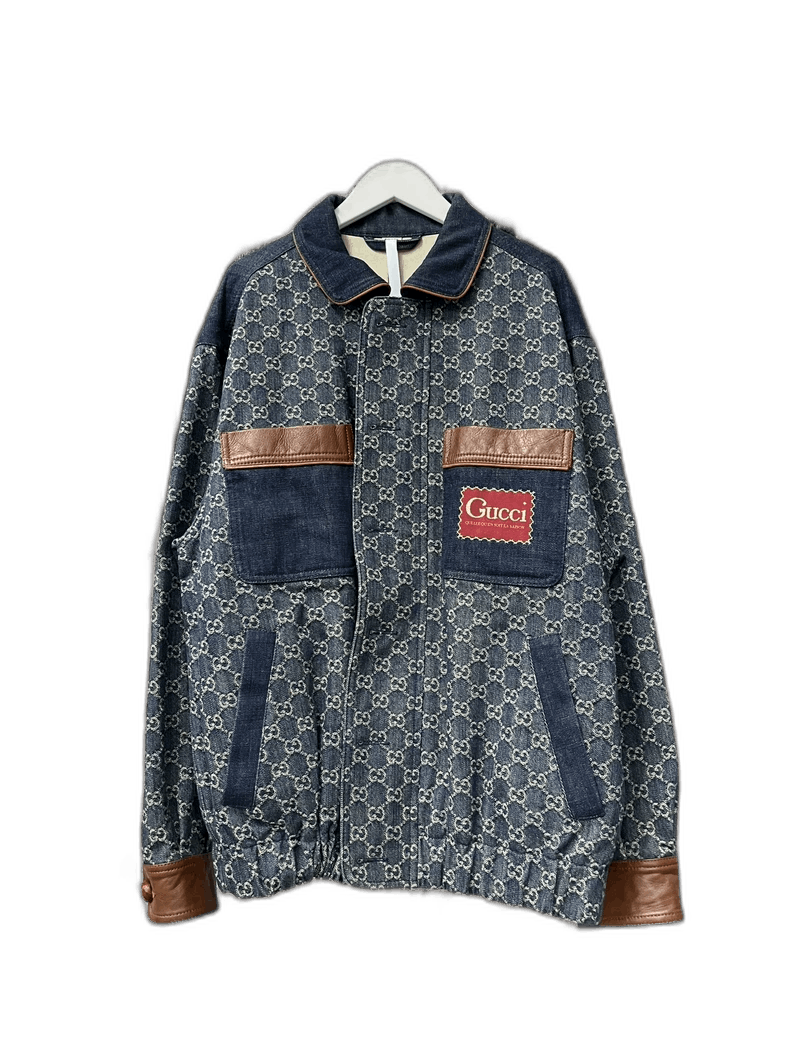 Gucci Gucci Denim Jacket with Leather Accents-2505 Size US L / EU 52-54 / 3 - 1 Thumbnail