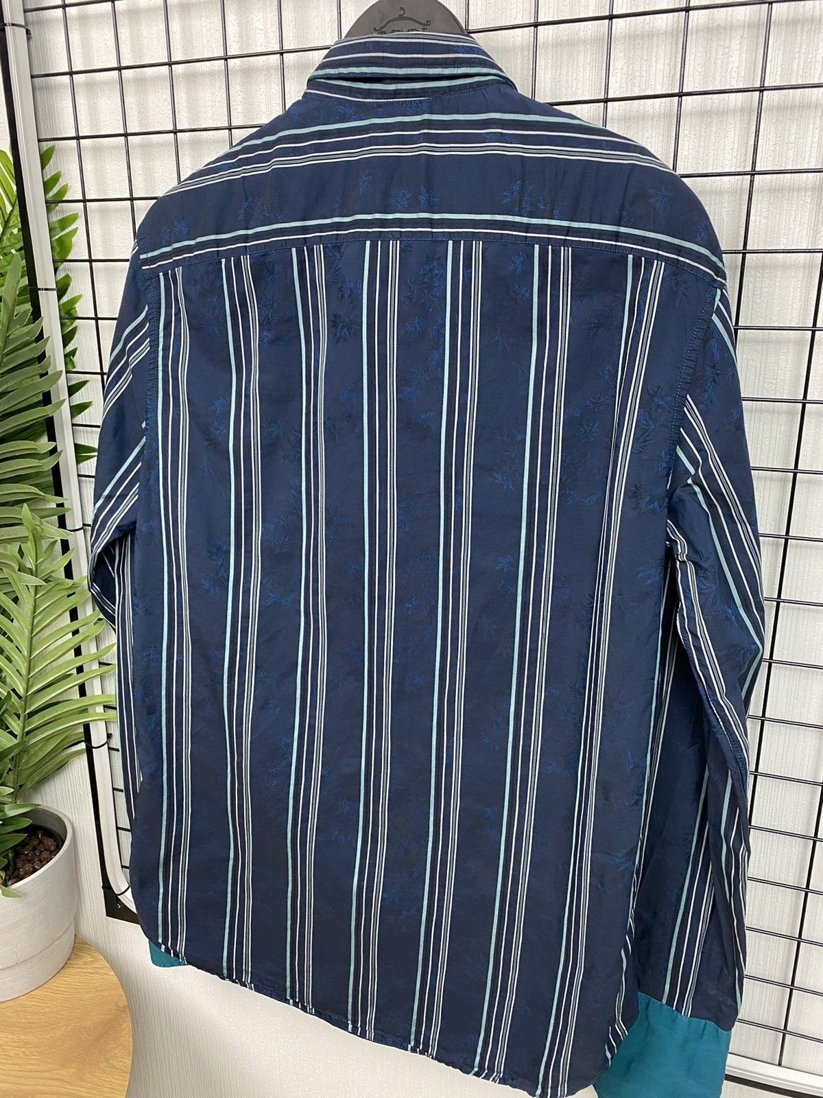 Kenzo Kenzo striped floral shirt blue Size 42/16 L Size US L / EU 52-54 / 3 - 23 Thumbnail