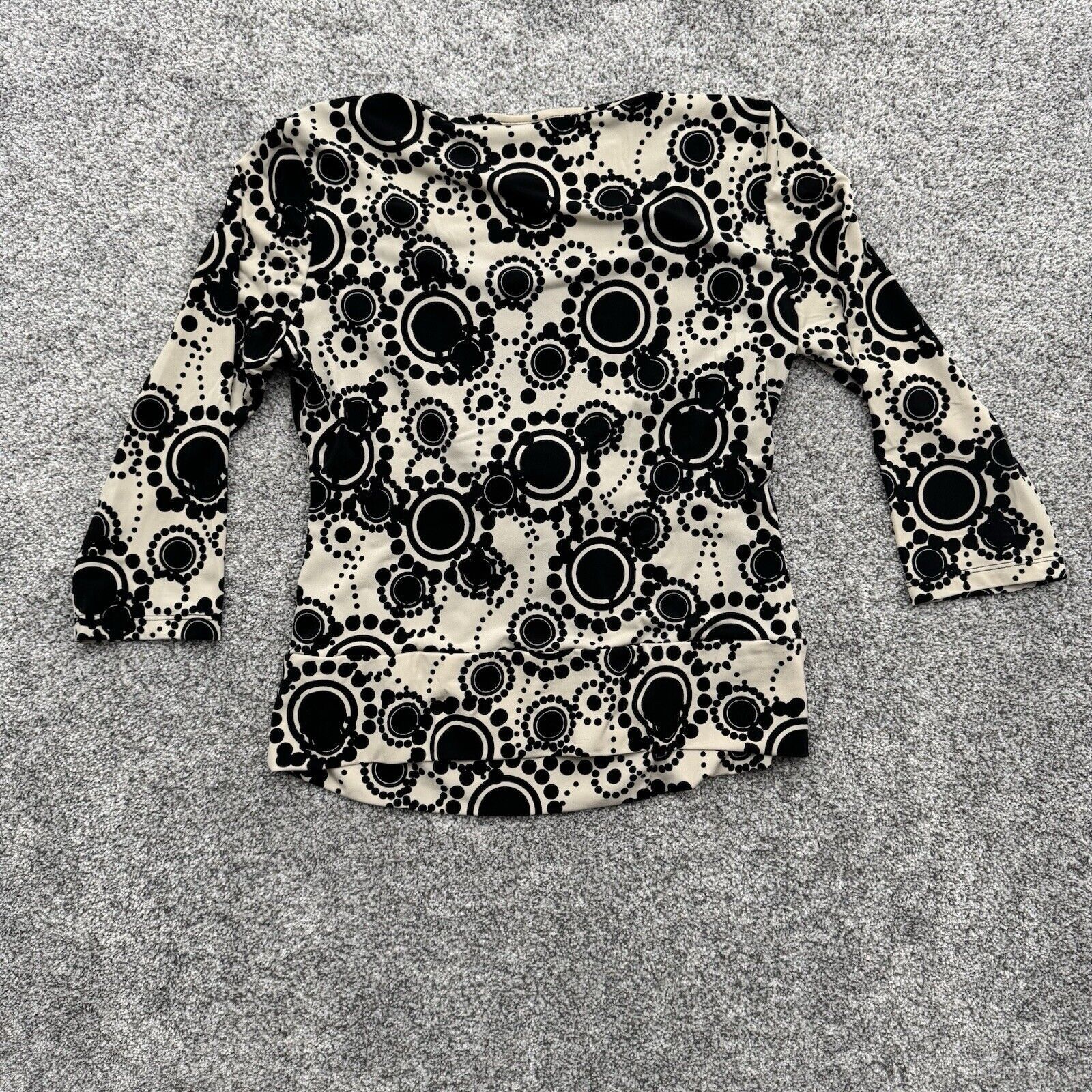 Other Retro 60s Mod Top Medium Bold Abstract Circles Ring Clubwear Size M / US 6-8 / IT 42-44 - 7 Thumbnail
