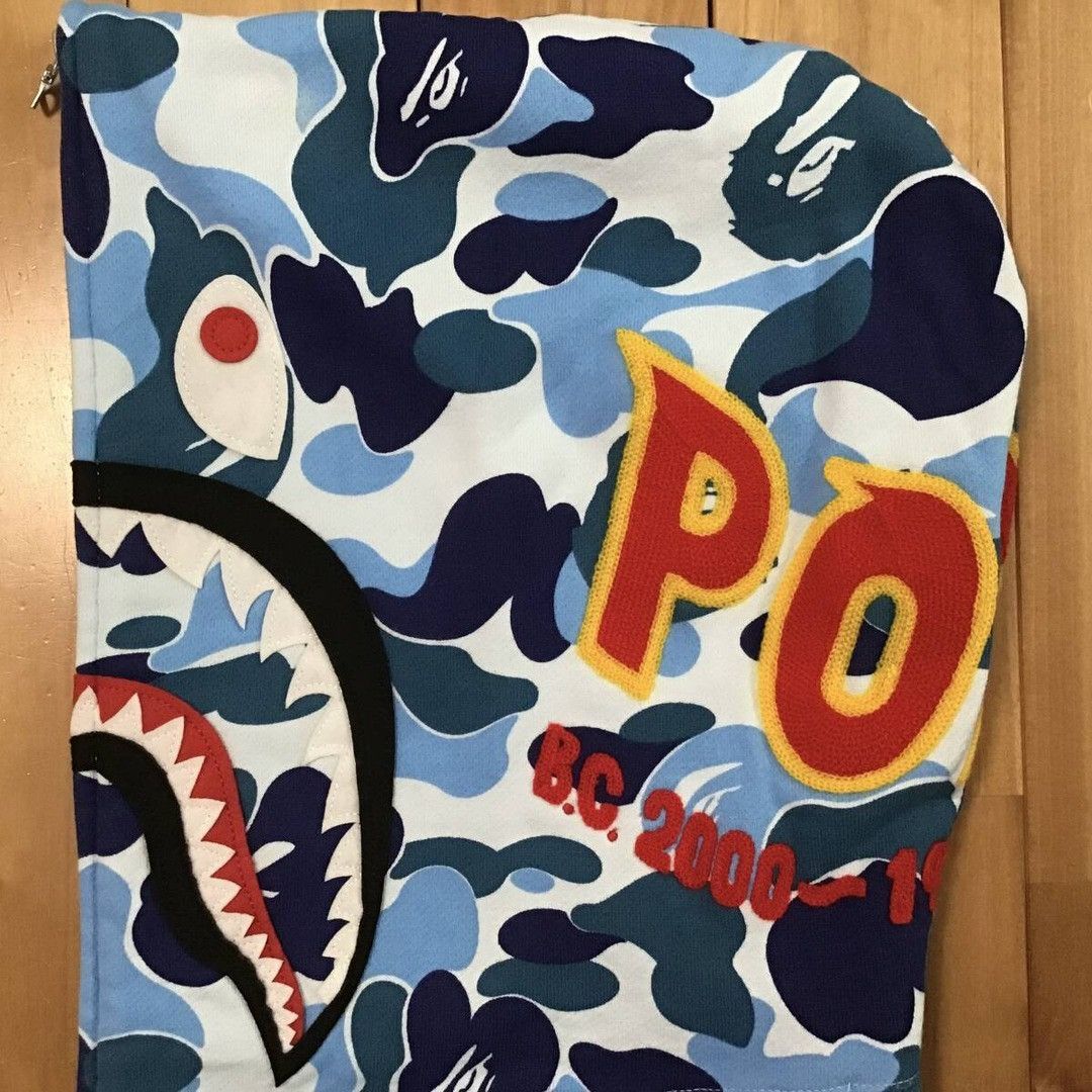 BAPE ABC camo Blue shark full zip hoodie a bathing ape PONR