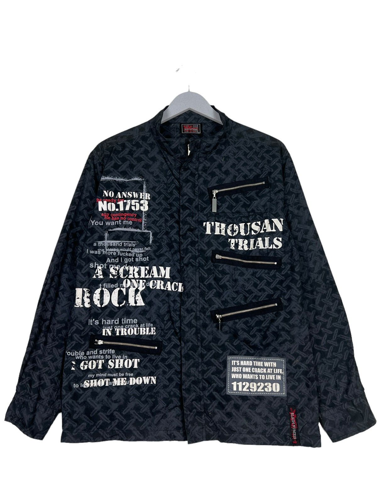 Japanese Brand 🔥 SLASH NUMBER SEDITIONARIES PUNK A SCREAM ONE CRACK ROCK Size US M / EU 48-50 / 2 - 2 Thumbnail