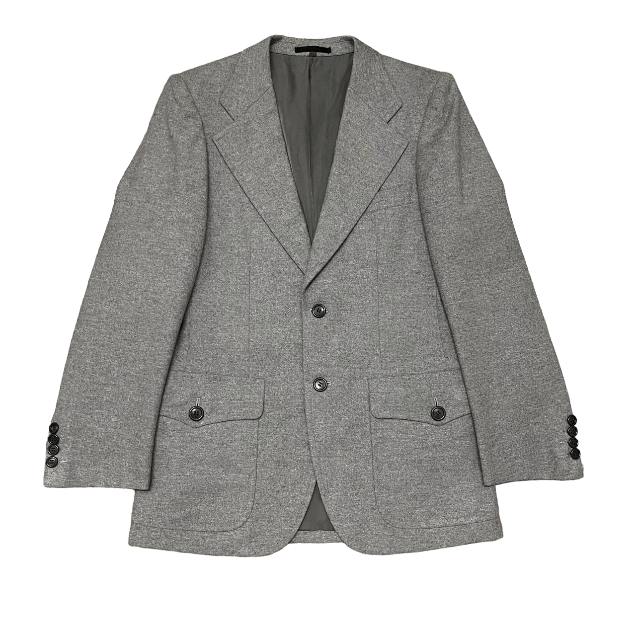 Yves Saint Laurent Vintage YSL Yves Saint Laurent Wool Coat Blazer Size US M / EU 48-50 / 2 - 1 Thumbnail