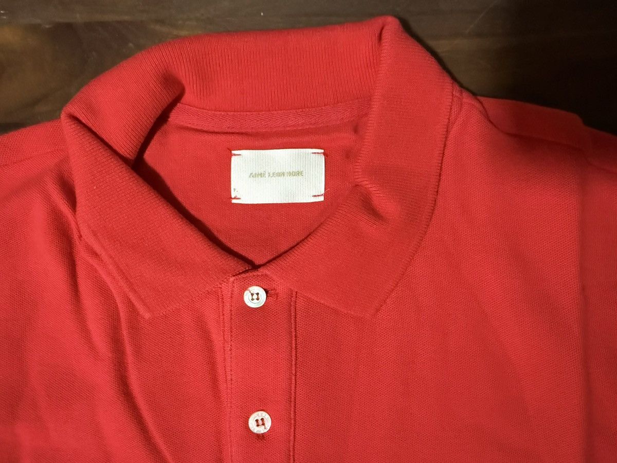 Aime Leon Dore Aime Leon Dore ALD Piqué Polo Red Floral Crest Logo Sz Large Size US L / EU 52-54 / 3 - 3 Thumbnail