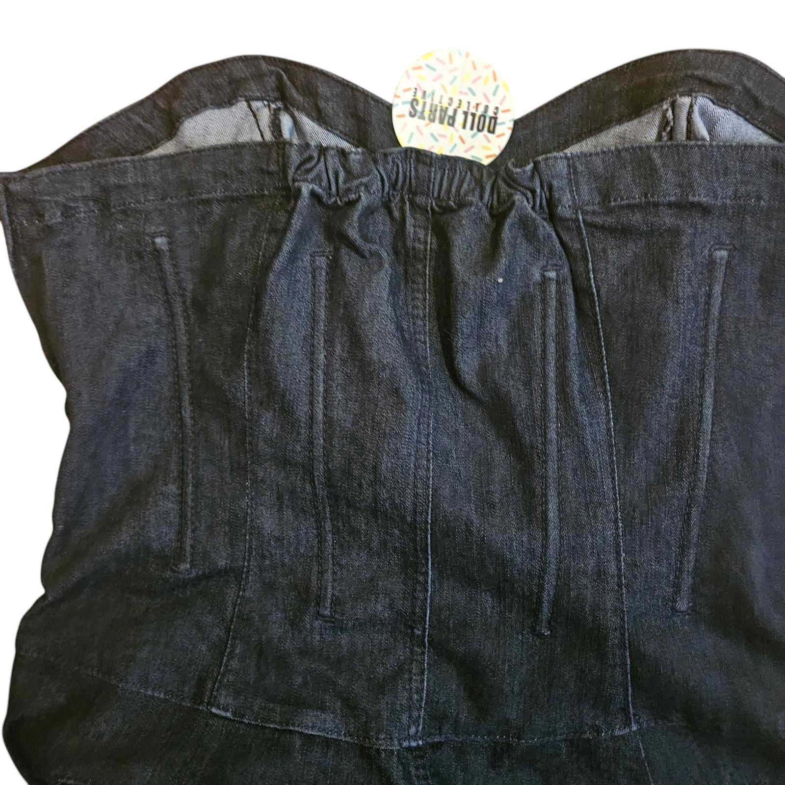 Designer Doll Parts Sleeveless Jean Jumper SZ 20W Size 42" / US 20 - 5 Thumbnail