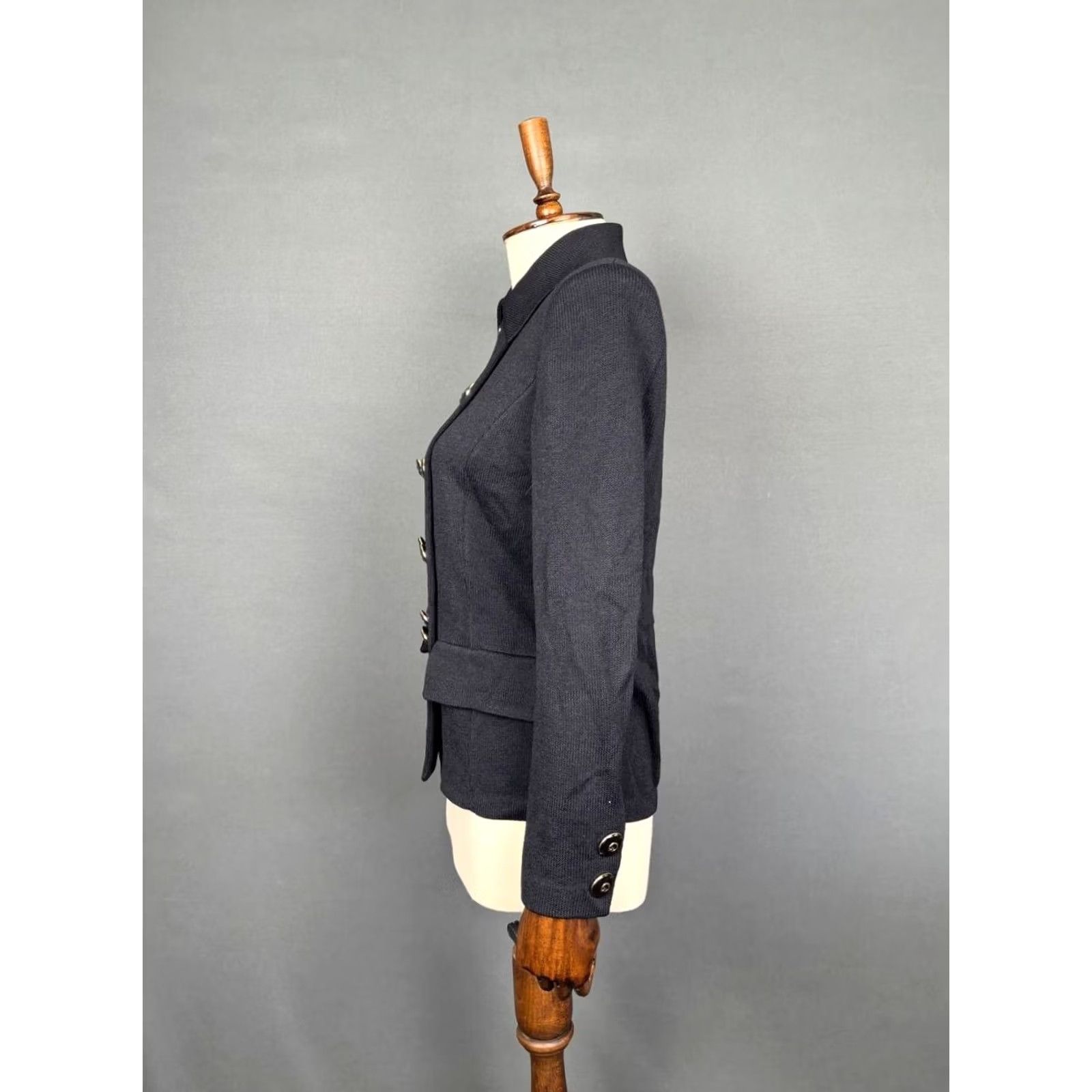 St. John St. John Collection By Marie Gray Double-Breasted Jacket Size 4 Black Womens Size S / US 4 / IT 40 - 4 Thumbnail