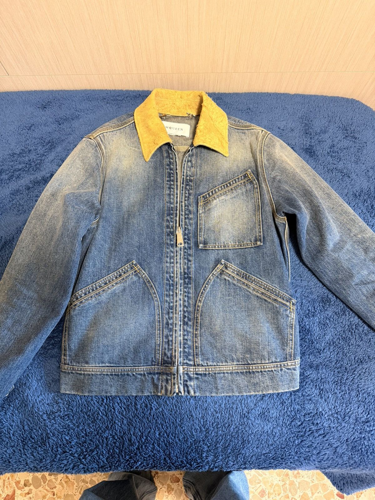 Alexander McQueen ALEXANDER MCQUEEN GIACCA DENIM WORKWEAR Size US S / EU 44-46 / 1 - 1 Thumbnail