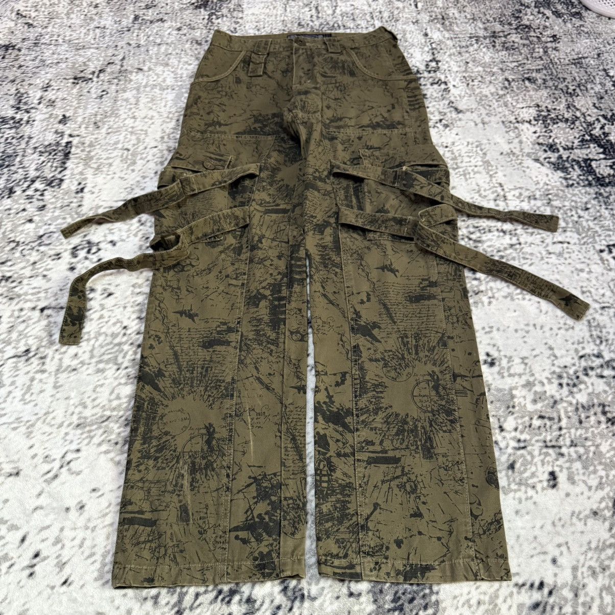 Japanese Brand Risefire Designer Technical Dept Japan Bondage Cargo Pants Size US 30 / EU 46 - 2 Thumbnail