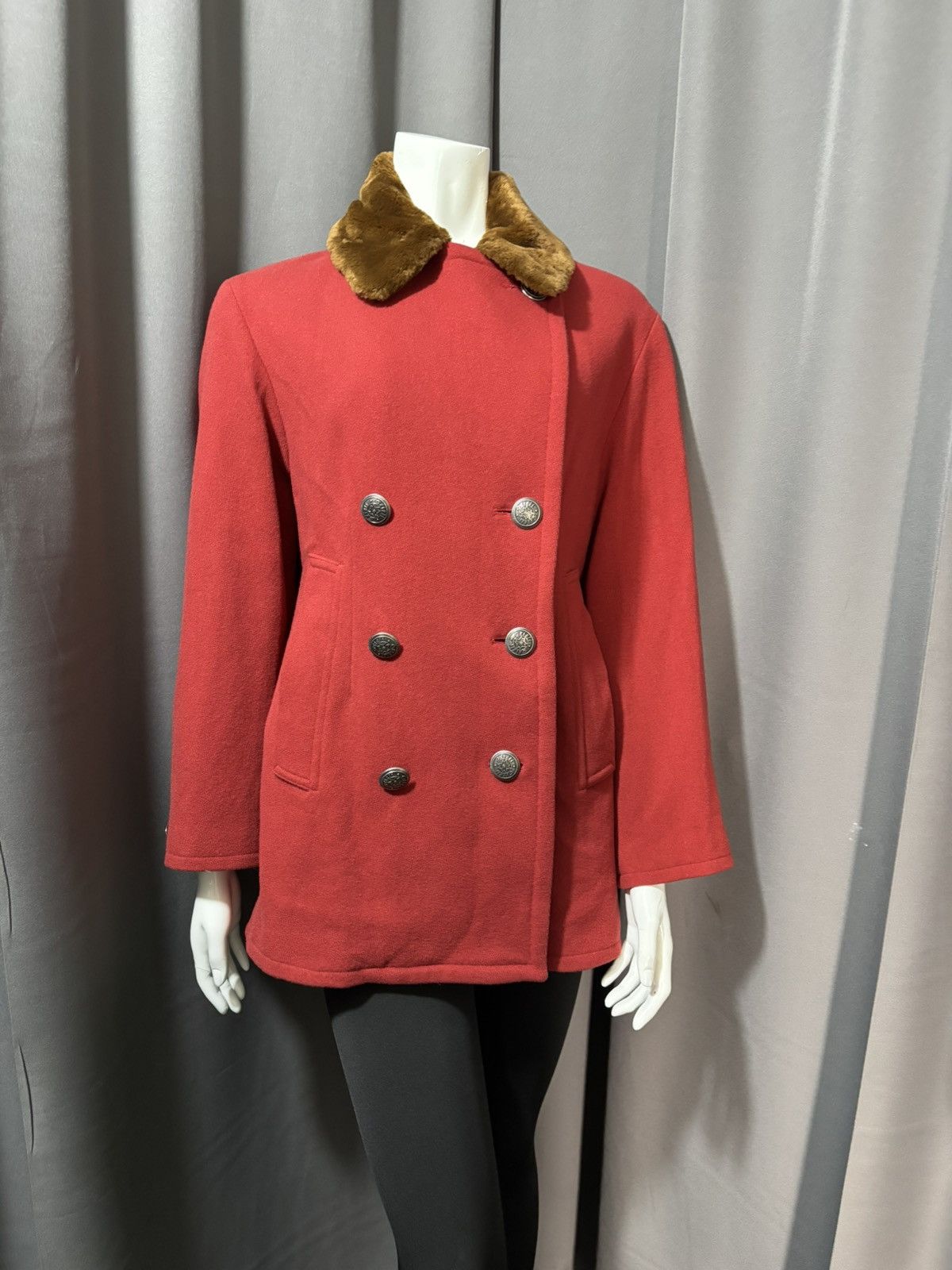Romeo Gigli Archive 90s Romeo Gigli Double Breasted Faux Fur Coat Size M / US 6-8 / IT 42-44 - 3 Thumbnail