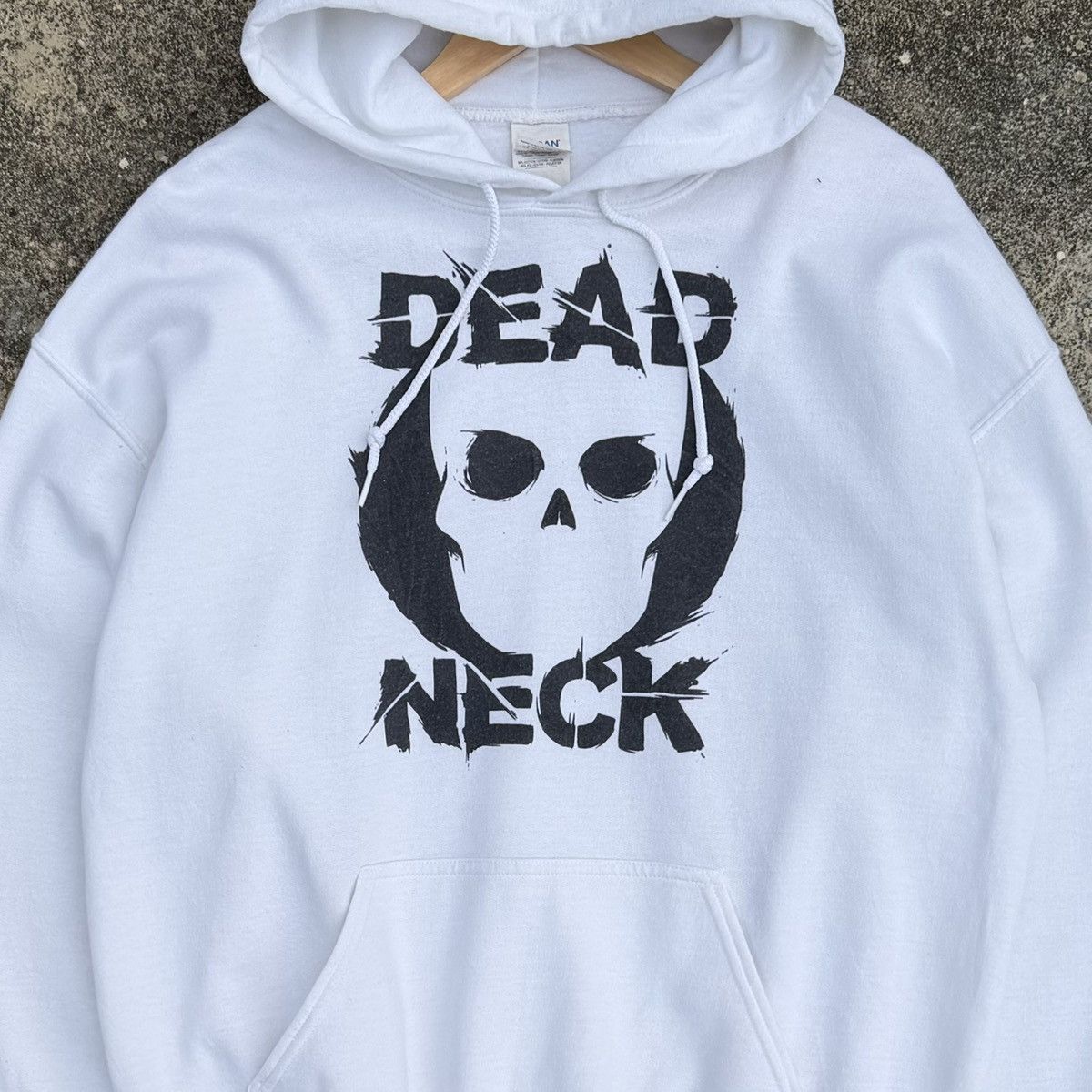 Vintage Vintage Style Gildan Hoodie Dead Neck Skull Size US L / EU 52-54 / 3 - 2 Thumbnail