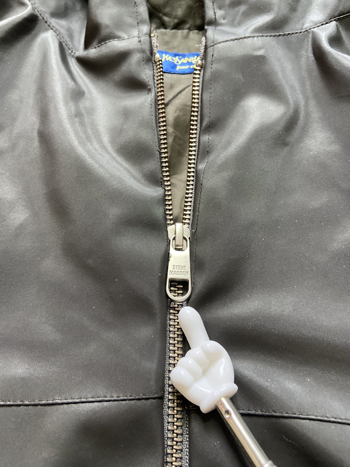 Yves Saint Laurent Vintage Rain YSL Jacket Hooded Size US XXS / EU 40 - 3 Thumbnail