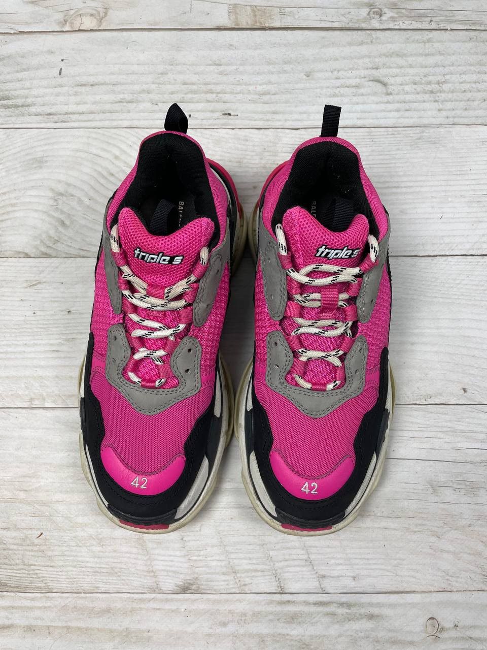Balenciaga Balenciaga Triple S Pink Black Grey Sneaker Y2K Size US 8.5 / EU 41-42 - 3 Thumbnail